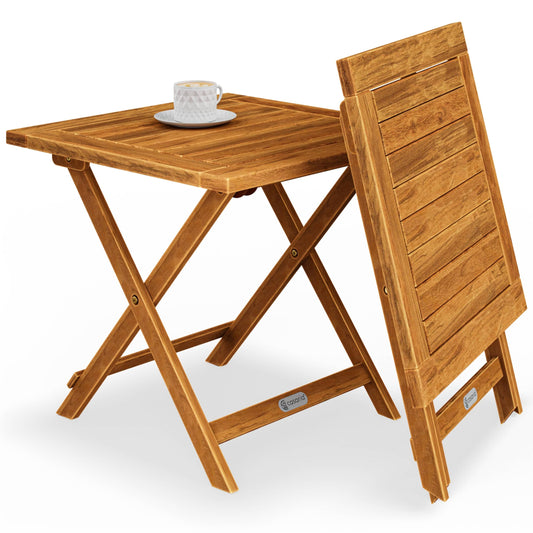 Casaria Beistelltisch Holz Klappbar Balkon 80kg